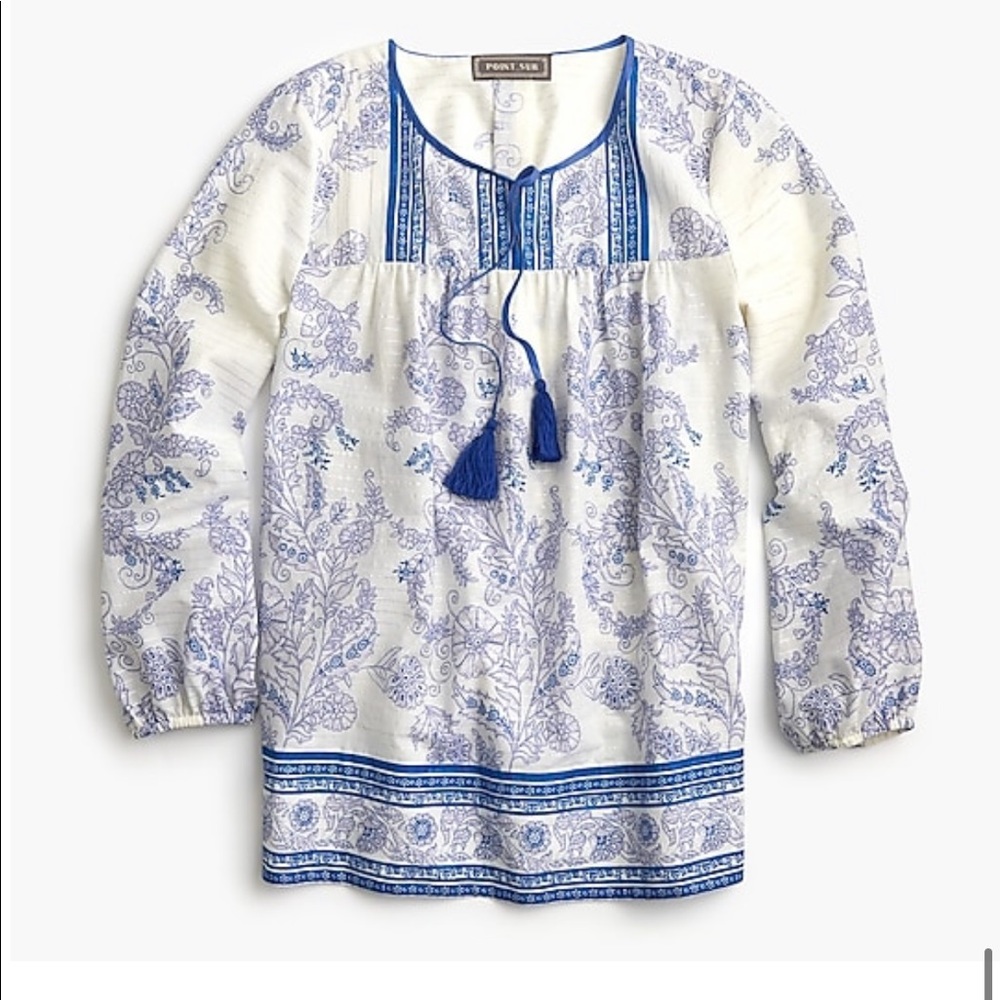 J.crew blouse with tassel